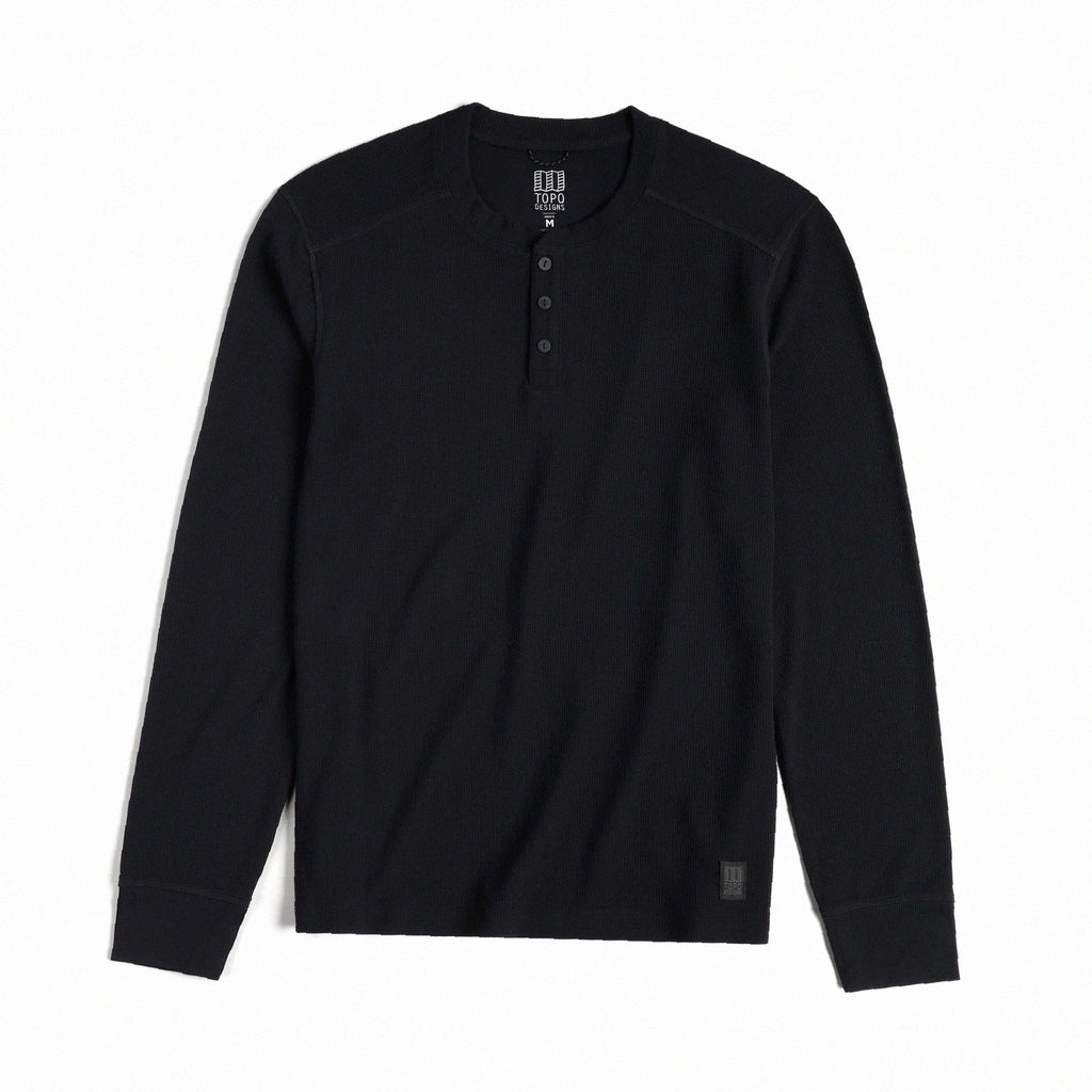 Global Waffle Henley - Mens