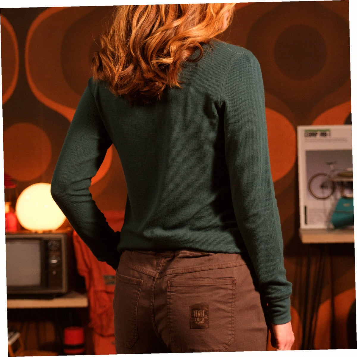 Global Waffle Henley - Womens
