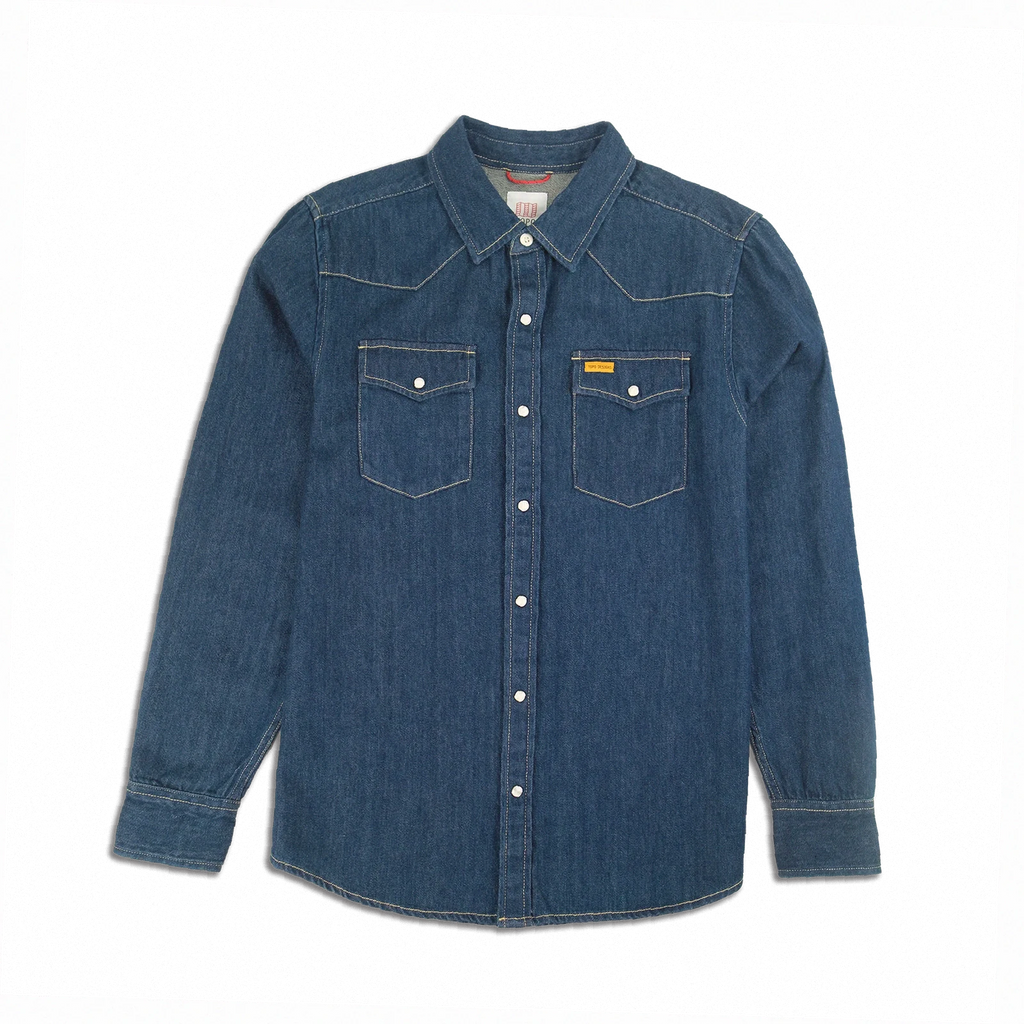 Mountain Shirt Long Sleeve Denim - Mens