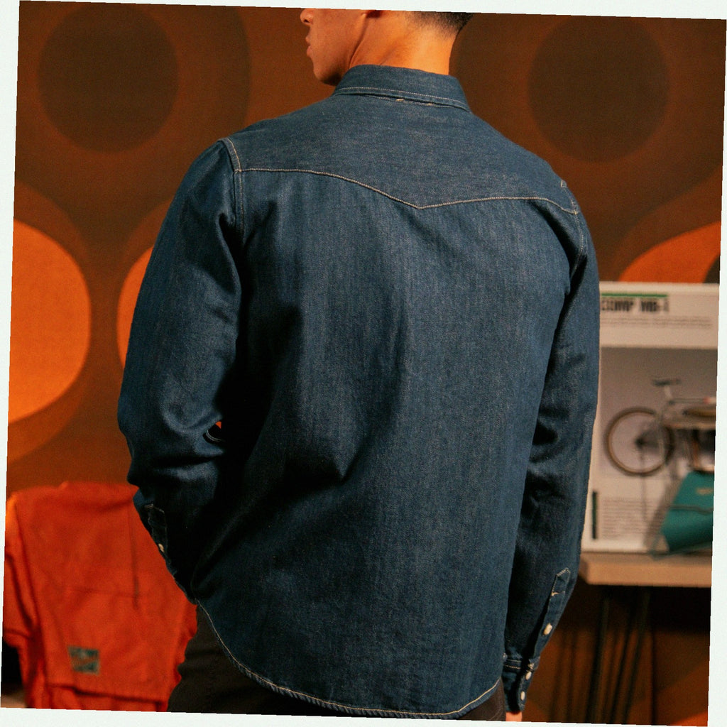 Mountain Shirt Long Sleeve Denim - Mens