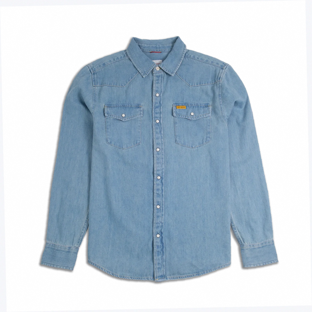 Mountain Shirt Long Sleeve Denim - Mens