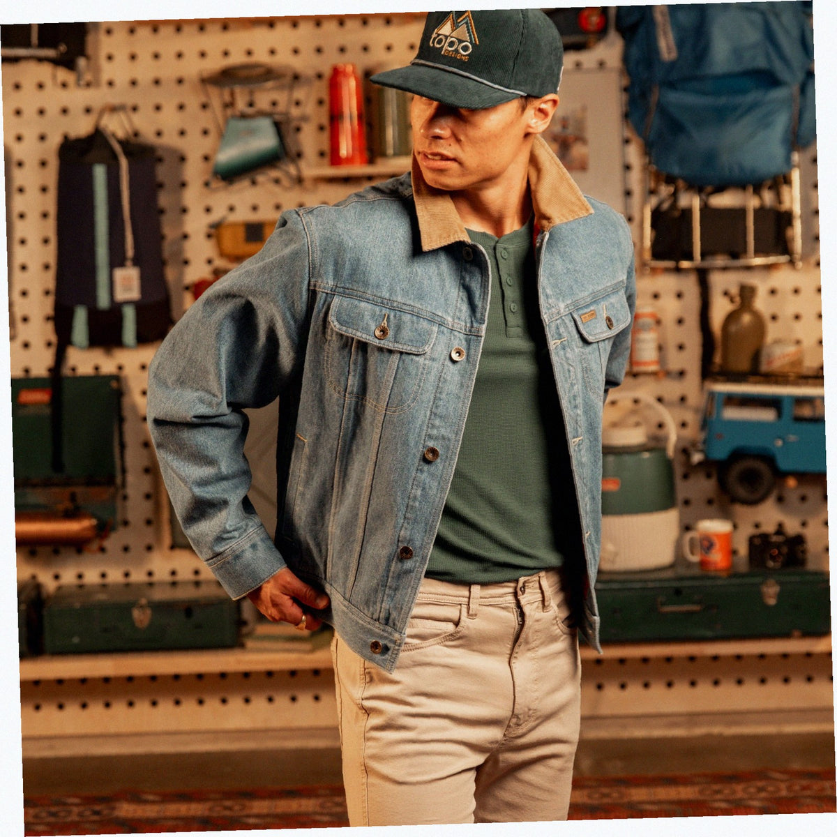 Mt. West Trucker Jacket Denim - Mens