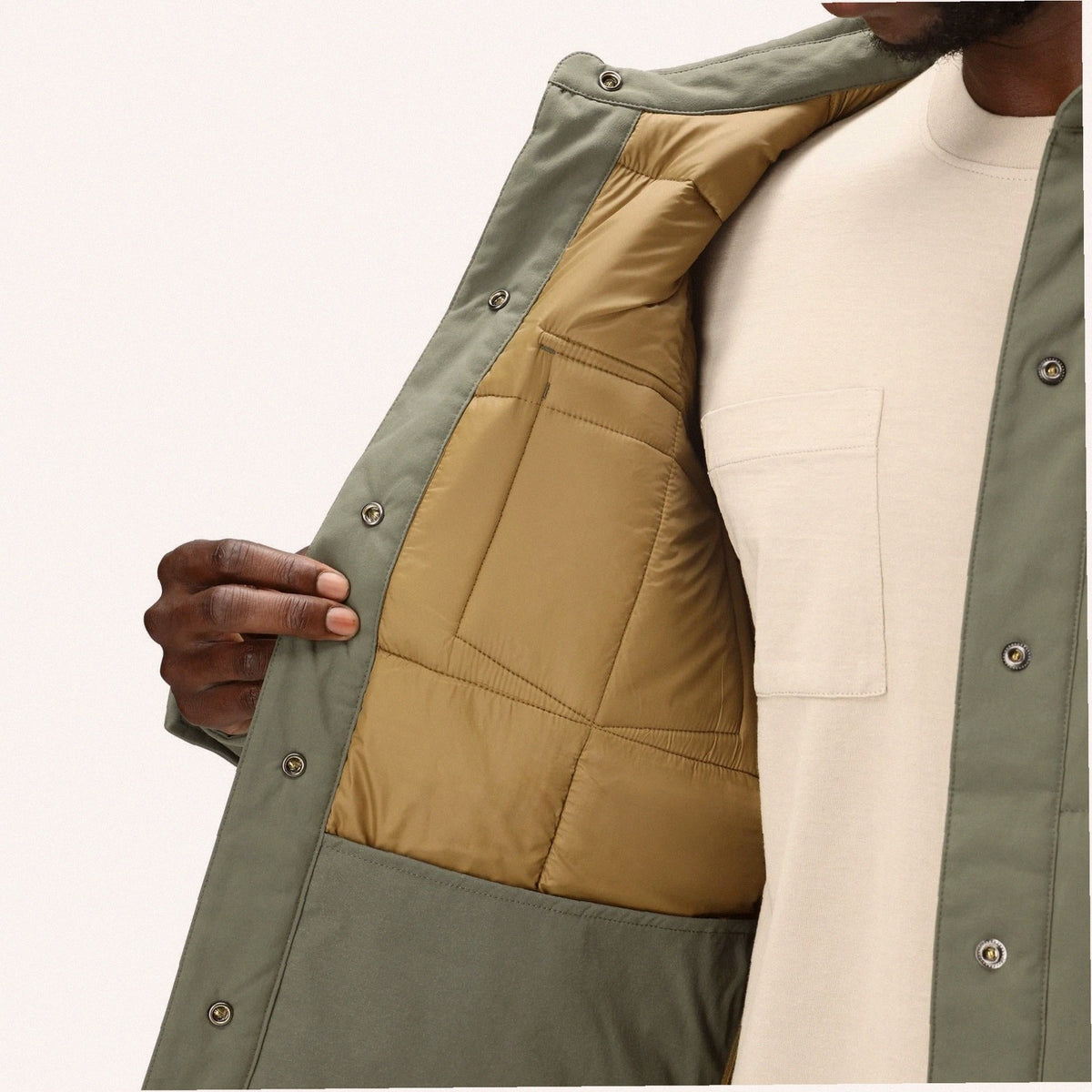 Puffer Shirt Jacket - Mens
