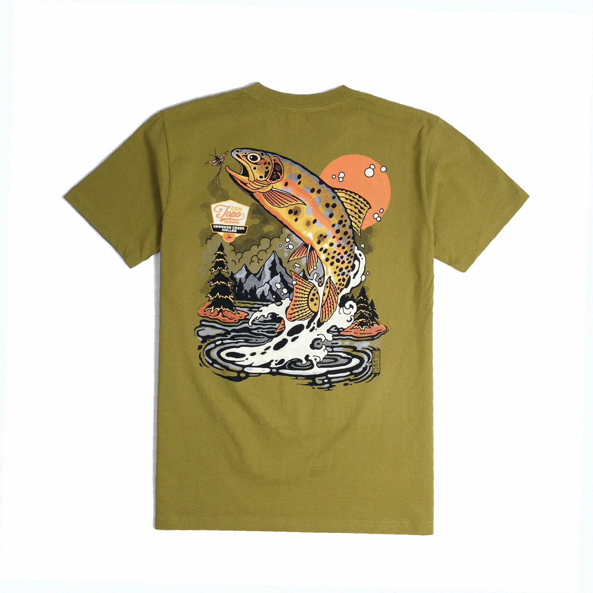Topo Designs x CCH x Pine Printshop Golden Trout Tee