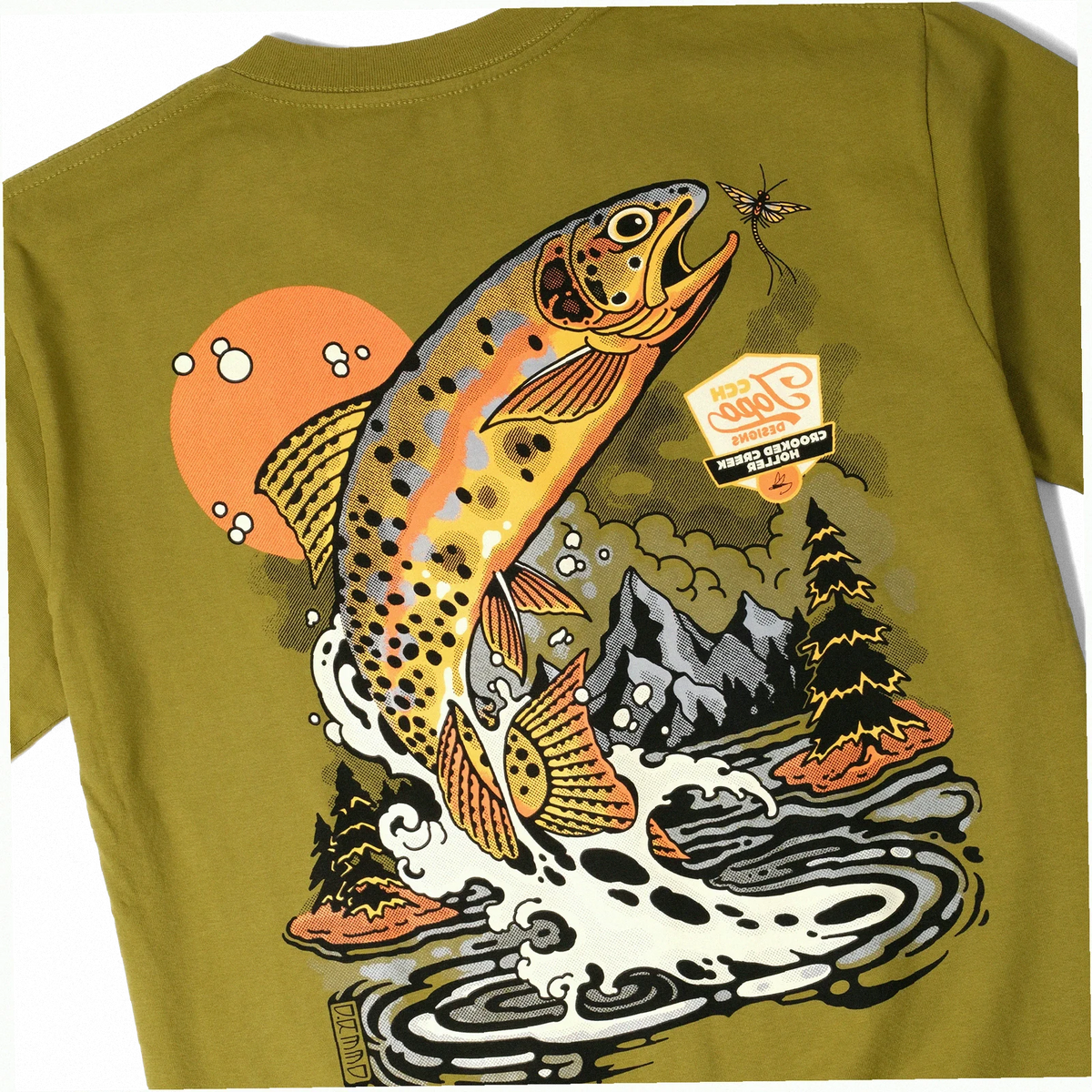 Topo Designs x CCH x Pine Printshop Golden Trout Tee