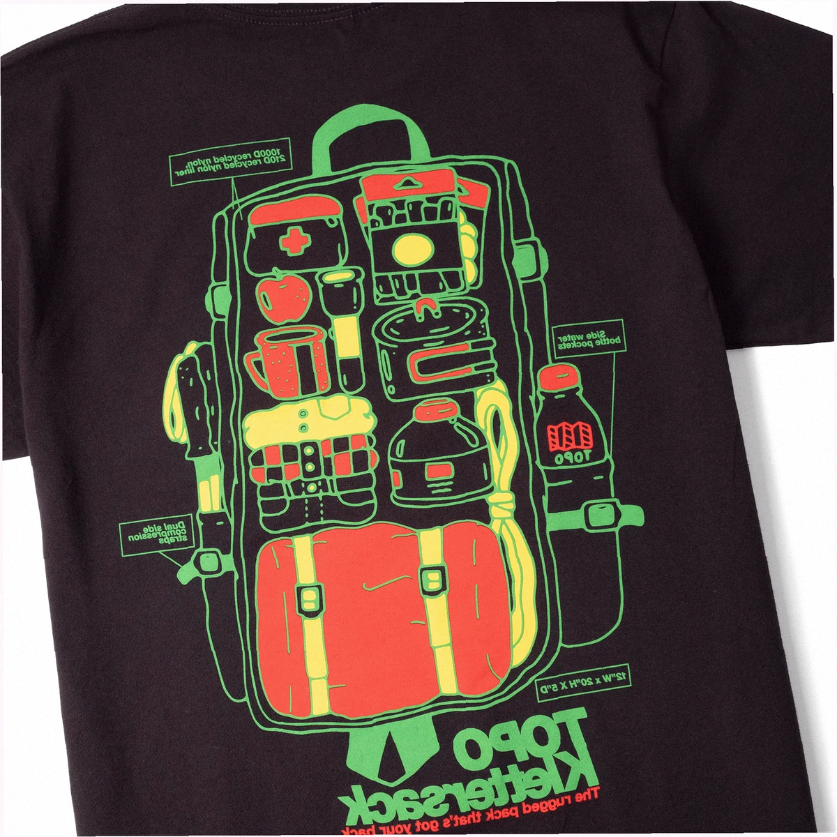 Topo Designs x Pine Printshop Klettersack Tee